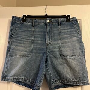 American Eagle Outfitters Light Blue Bermuda Jean Shorts